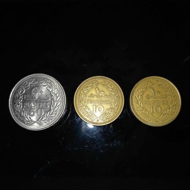 LIBAN monety obiegowe 1968 , 1970 cena za całość;