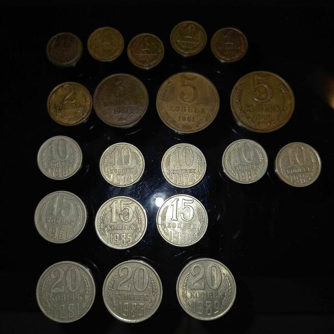 CCCP kopiejki 1961 - 1989 , cena za całość: