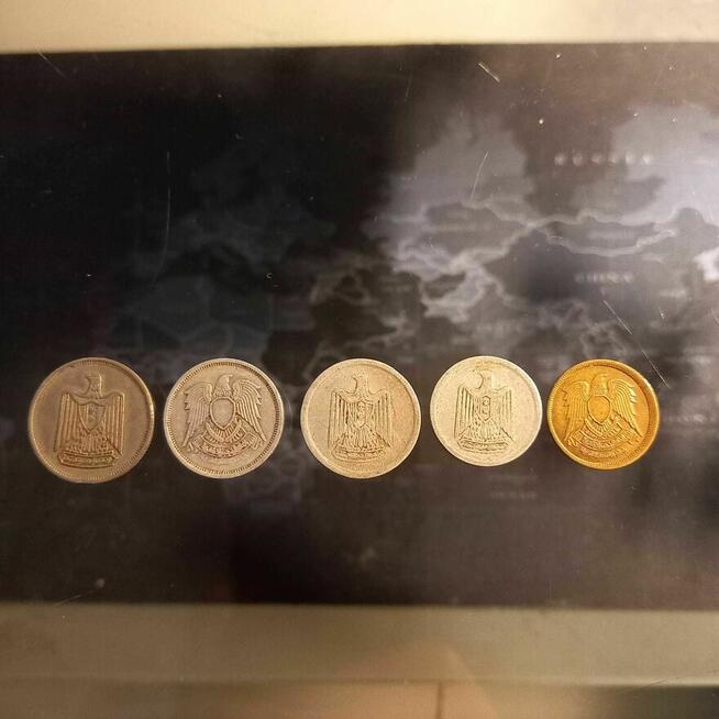 EGIPT monety obiegowe 1967 , 1973