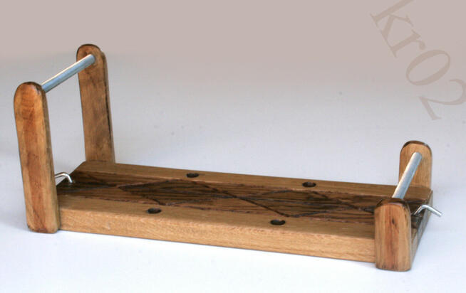 drewniane krosno dębowe zdobione krosno do bransoletek