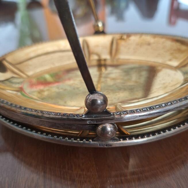 koszyczki z rączką, ze srebra pozłacane