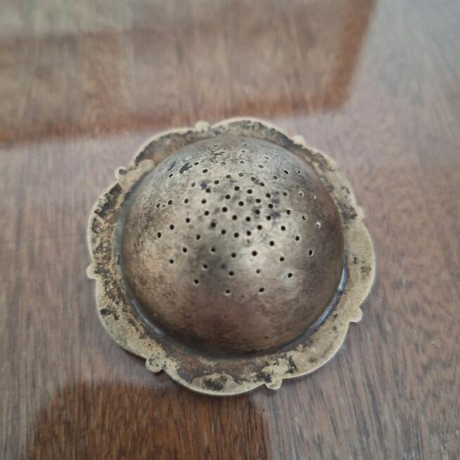 Sitko do zaparzania herbaty srebro pozłacane