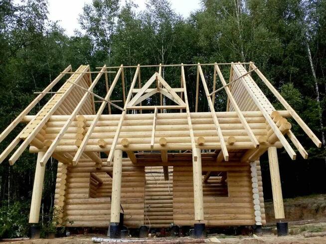 Całoroczny dom z bali - dom drewniany letniskowy