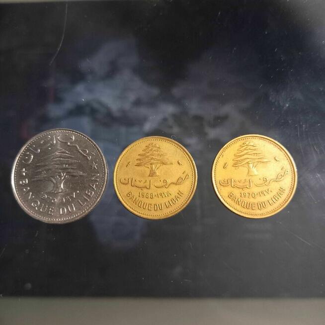 LIBAN monety obiegowe 1968 , 1970 cena za całość;