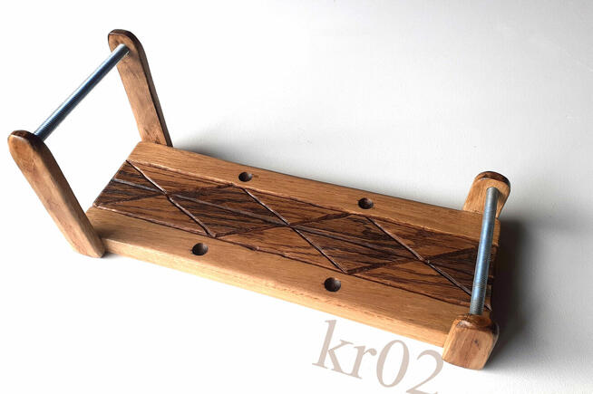 Krosno drewno dębowe zdobione krosno do wyrobu bransoletek