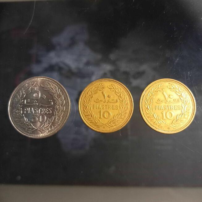 LIBAN monety obiegowe 1968 , 1970 cena za całość;