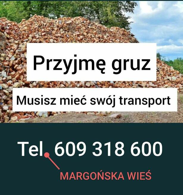 Przy jmę gruz cegły - każda ilość za darmo