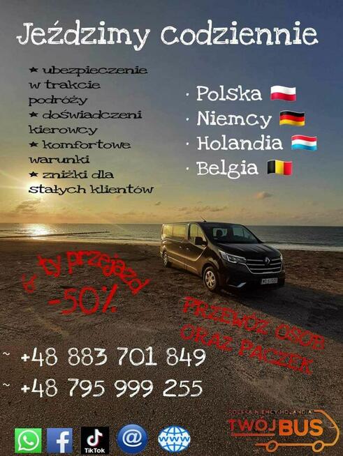 Busy do Holandii i Niemiec całe kujawsko-pomorskie