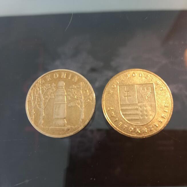 2 złote obiegowe okolicznościowe Konin 2008 Woj.Świętokrzysk