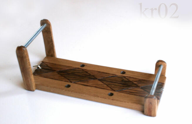 Krosno drewno dębowe zdobione krosno do wyrobu bransoletek