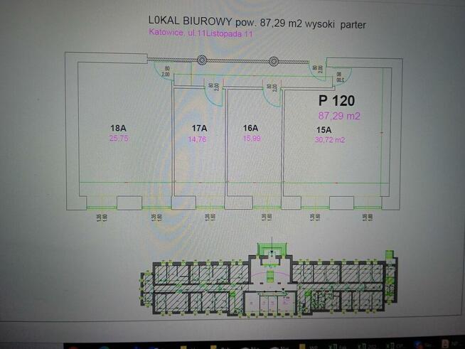 Lokale biurowe 11 Listopada 11 w Katowicach