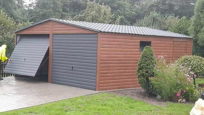 Garaże blaszane drewnopodobne 3x5,4x5,4x6,5x6,6x5,6x6,8x6