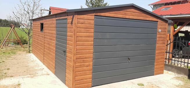 Garaże blaszane drewnopodobne 3x5,4x5,4x6,5x6,6x5,6x6,8x6