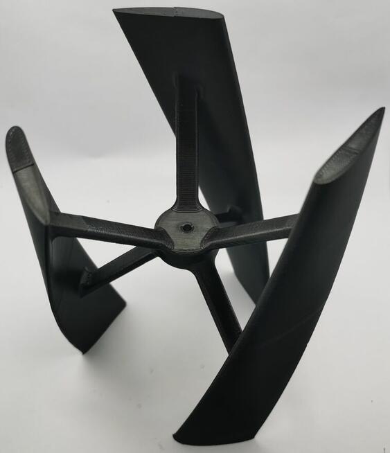 Śmigło do mini elektrowni wiatrowej 140x180mm - Darrieus