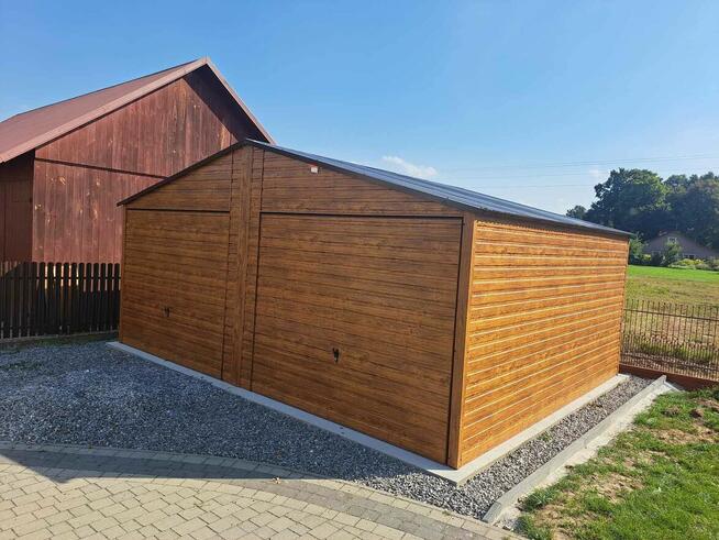 Garaże blaszane drewnopodobne 3x5,4x5,4x6,5x6,6x5,6x6,8x6