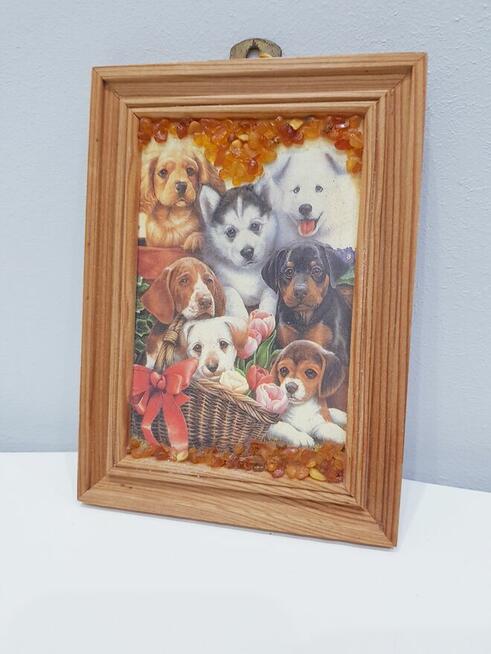 Ozdobny obrazek z bursztynkami