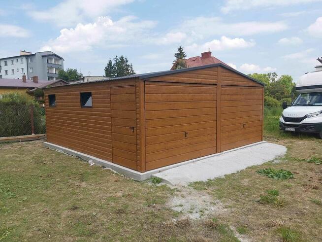 Garaże blaszane drewnopodobne 3x5,4x5,4x6,5x6,6x5,6x6,8x6