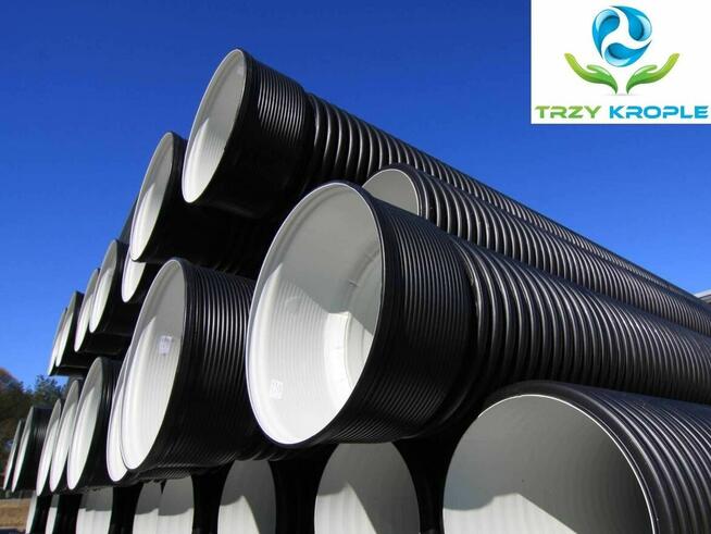 Rura fi 500 przepustowa karbowana mostek wjazd rów kryty