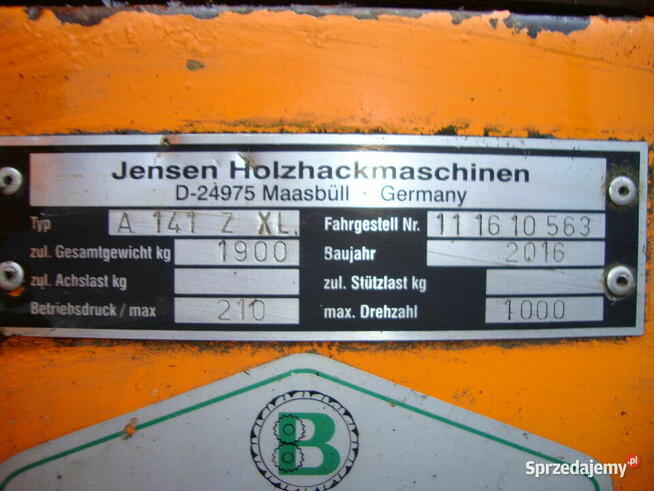 rębak JENSEN A 141 typ Z XL