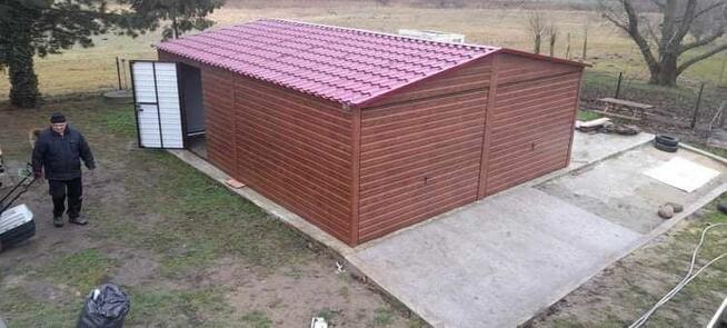 Garaże blaszane drewnopodobne 3x5,4x5,4x6,5x6,6x5,6x6,8x6