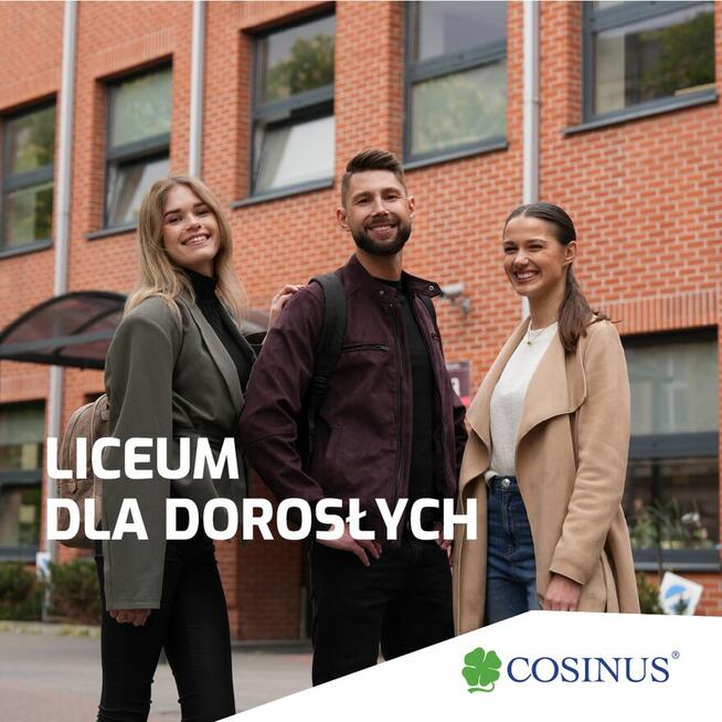 LO dla dorosłych w Cosinus Olsztyn BEZPŁATNIE- Zacznij naukę
