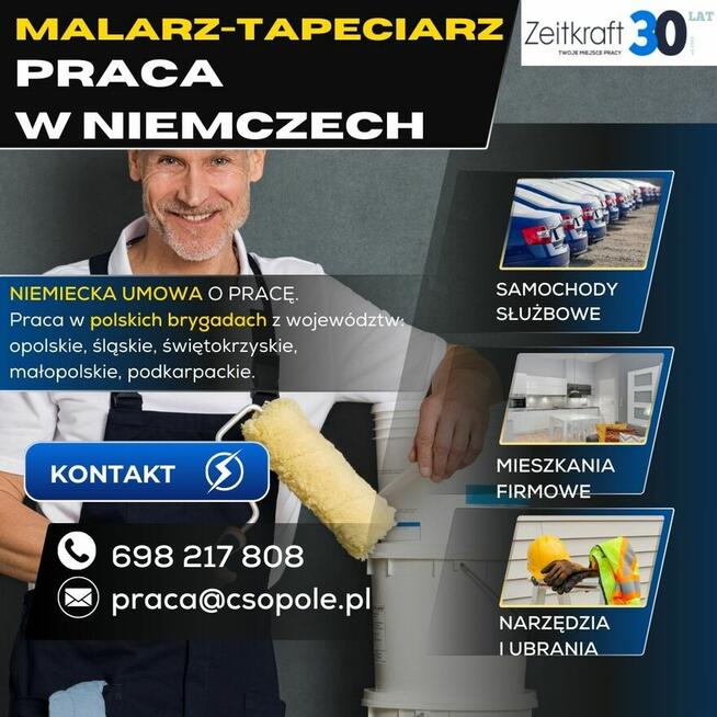 Malarz-Tapeciarz Niemcy oferta całoroczna