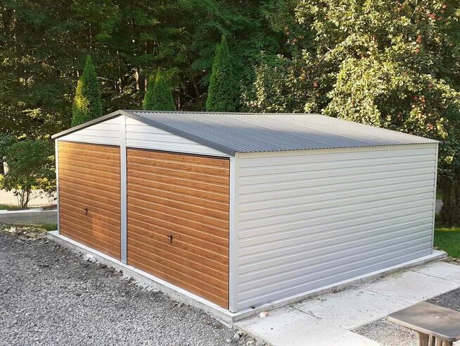 Garaże blaszane drewnopodobne 3x5,4x5,4x6,5x6,6x5,6x6,8x6