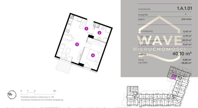 Mieszkanie w sercu Gdańska Oferta 1.A.!.01