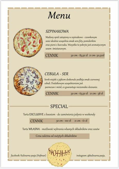 Tarty wytrawne, różne smaki