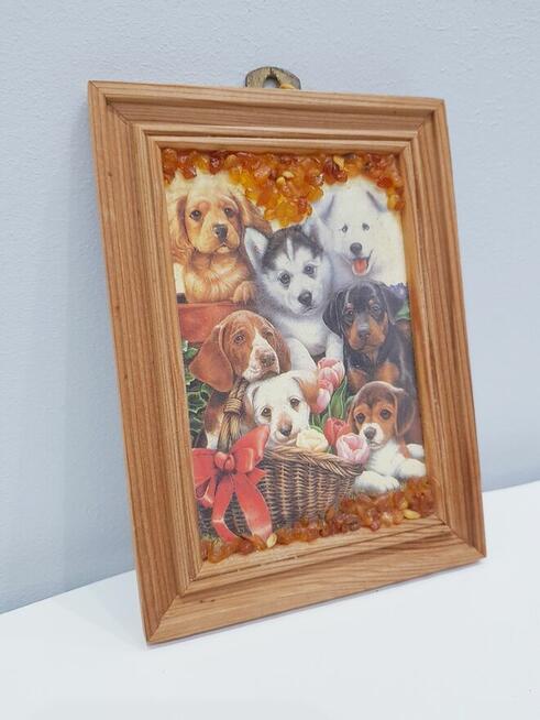 Ozdobny obrazek z bursztynkami