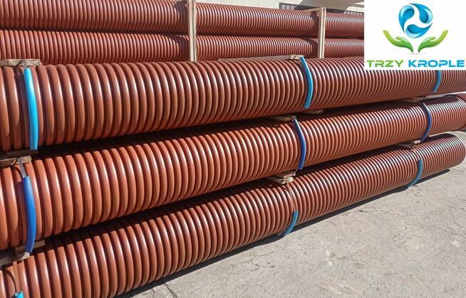 Rura fi 500 przepustowa karbowana mostek wjazd rów kryty