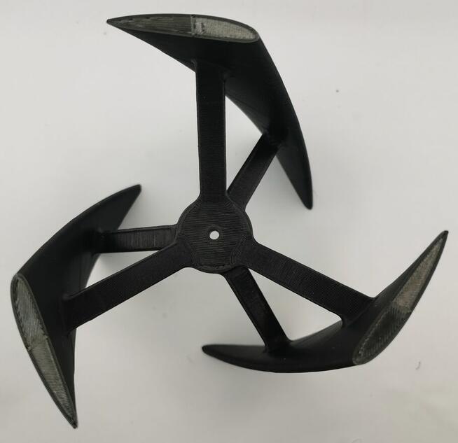 Śmigło do mini elektrowni wiatrowej 140x180mm - Darrieus