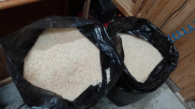 Trociny 120L suche bez pyłu z drewna po suszarni trocina wor