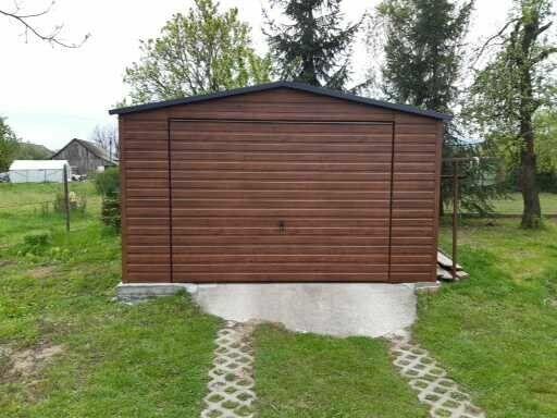 Garaże blaszane drewnopodobne 3x5,4x5,4x6,5x6,6x5,6x6,8x6