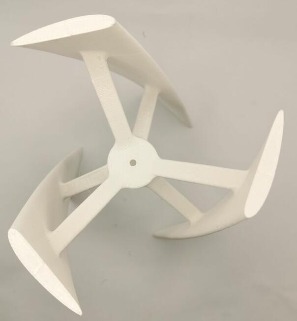 Śmigło do mini elektrowni wiatrowej 140x180mm - Darrieus