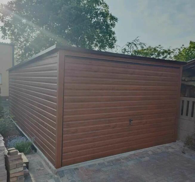 Garaże blaszane drewnopodobne 3x5,4x5,4x6,5x6,6x5,6x6,8x6