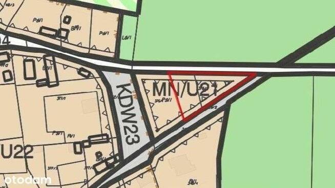 Dzialka budowlana, Miłoradzice, około 16 arów