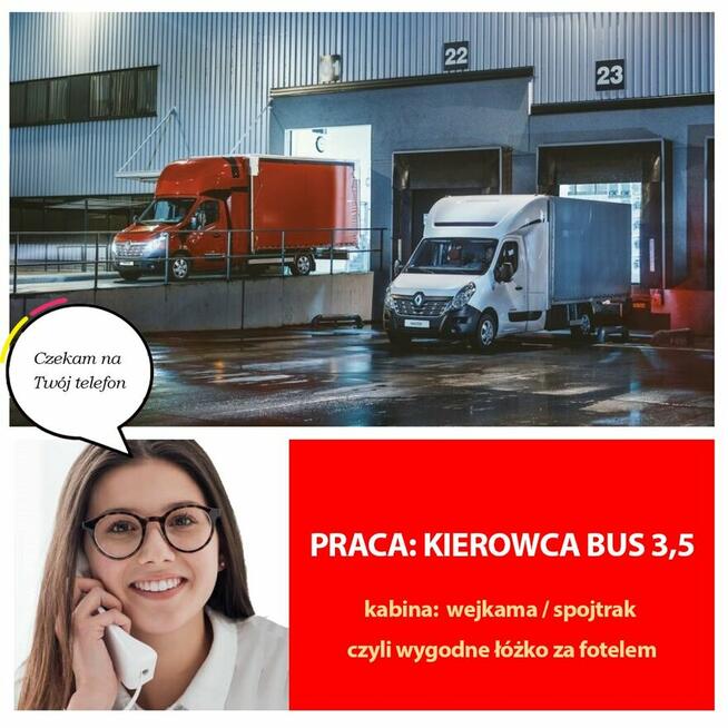 Praca dla KIEROWCY kat. B - Bus 10EP po kraju