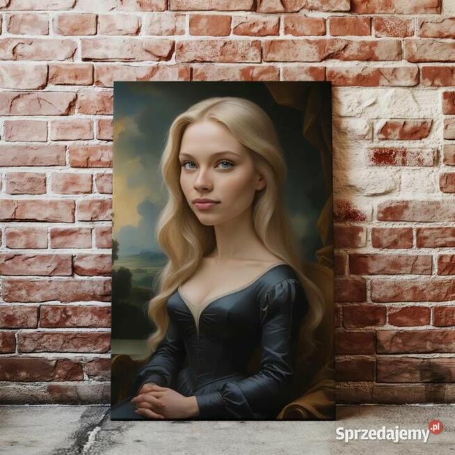 Portret Karykatura Mona Lisa z twojego zdjęcia