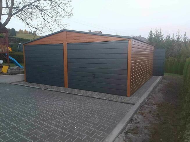 Garaże blaszane drewnopodobne 3x5,4x5,4x6,5x6,6x5,6x6,8x6