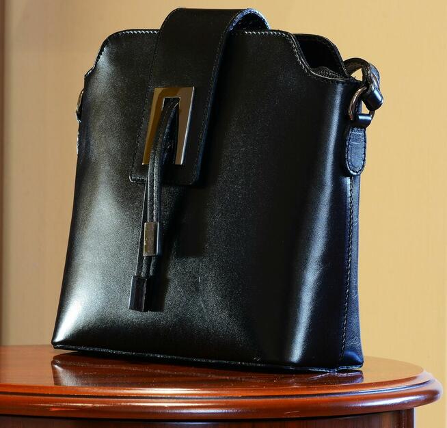 Piękna Damska Torebka Skórzana BORSE IN PELLE Super Wykonana