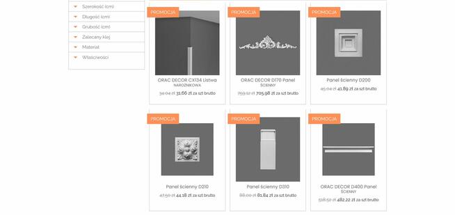 OracDecor24 - listwy przypodłogowe, sufitowe, ścienne.