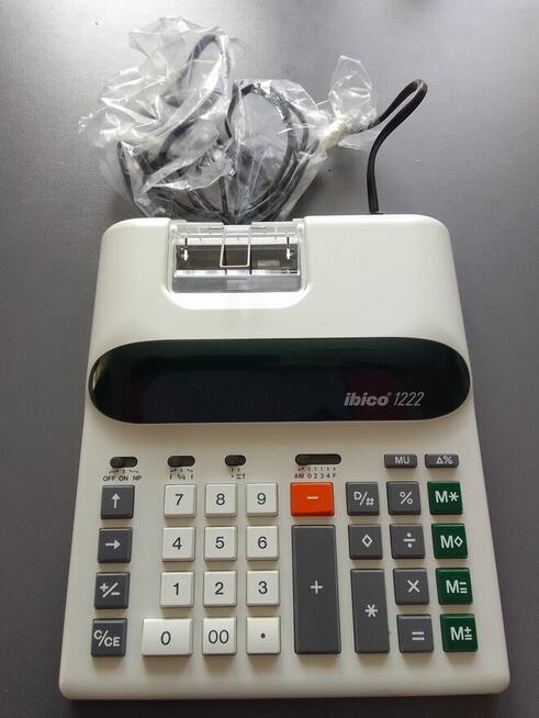 Kalkulator IBICO 1222 z drukarką + 4 rolki papieru 12 cyfrow