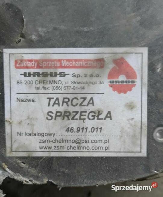 Tarcza Sprzęgła Ursus C-360 3p Nr kat: 46.911.011 Fabr. Nowa