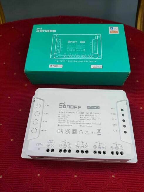 Inteligentny Przełącznik Przekaźnik Sonoff 4CHPRO R3 Switch