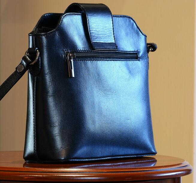 Piękna Damska Torebka Skórzana BORSE IN PELLE Super Wykonana