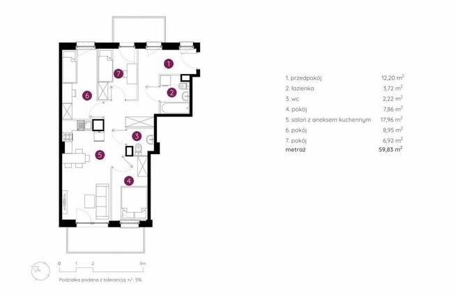 Dwustronne M4 z dwoma balkonami w Ursusie