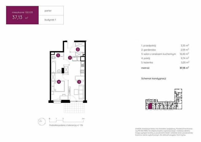 Ustawne M2 z ogródkiem i garderobą w Ursusie