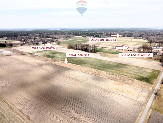 Gospodarstwo 4,9 ha, grunty orne, leśne Ostrownica