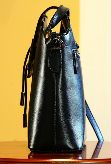 Piękna Damska Torebka Skórzana BORSE IN PELLE Super Wykonana